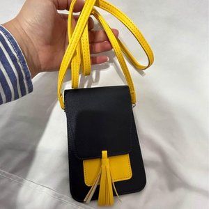 Stylish Navy and Yellow Crossbody Bag